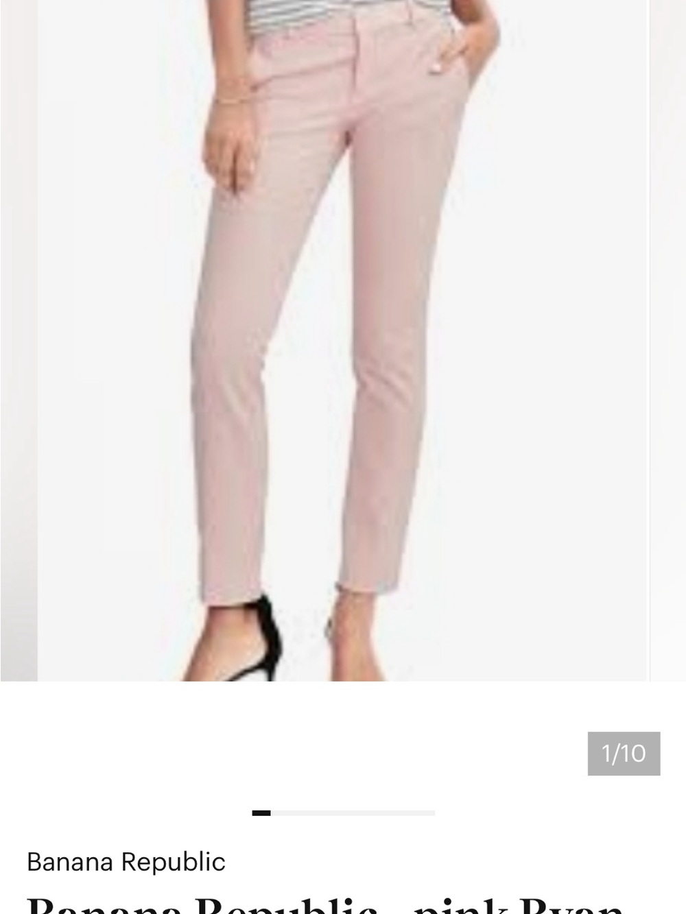 NWT Banana Republic Ryan Straight Slim Ankle Pants